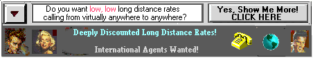 Discount Telecommunication Services. Deeply discounted international long distance rates. Save a fortune with Cognigen. International Telecommunications agents wanted.